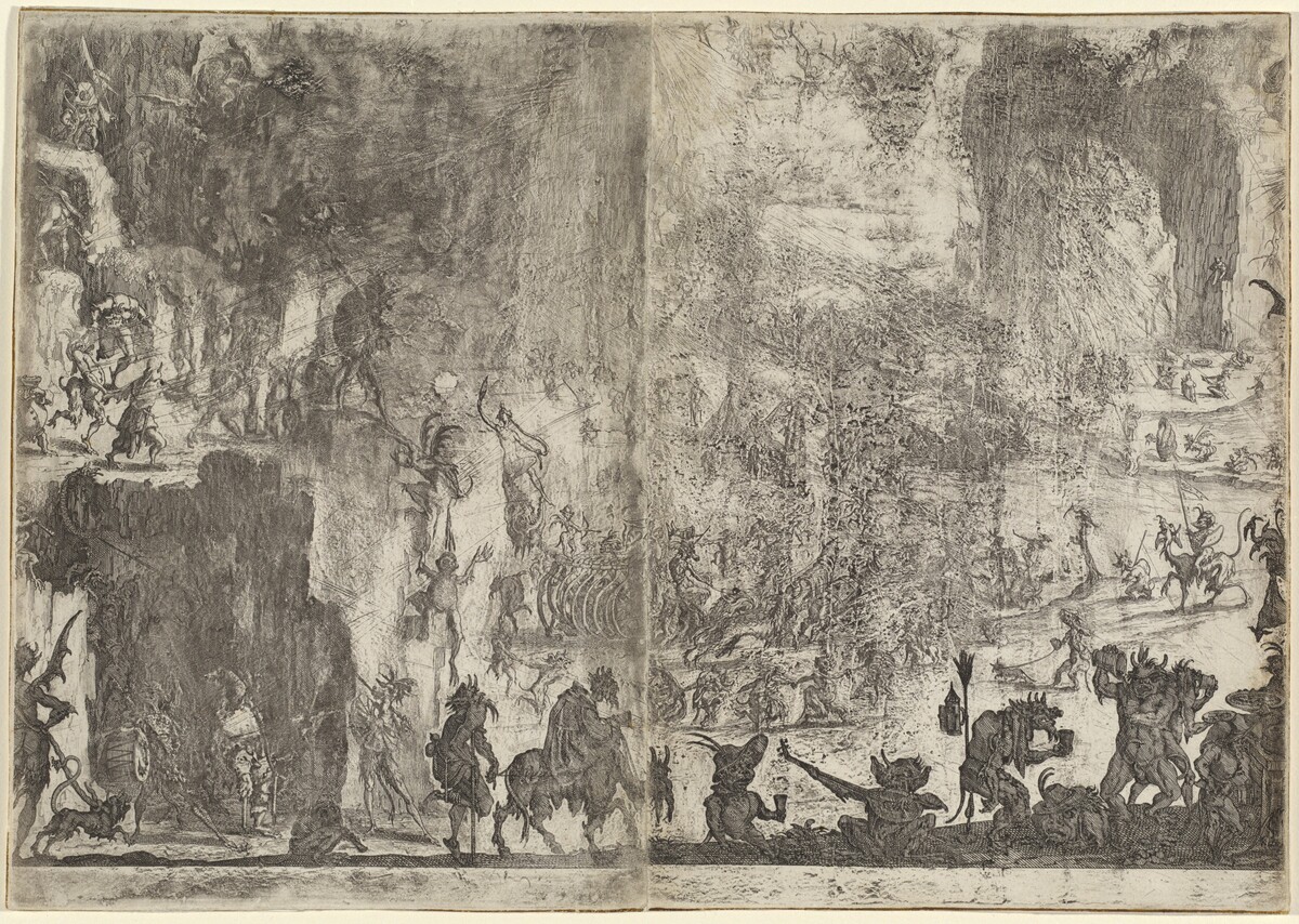 The Temptation of Saint Anthony [first version] by Jacques Callot