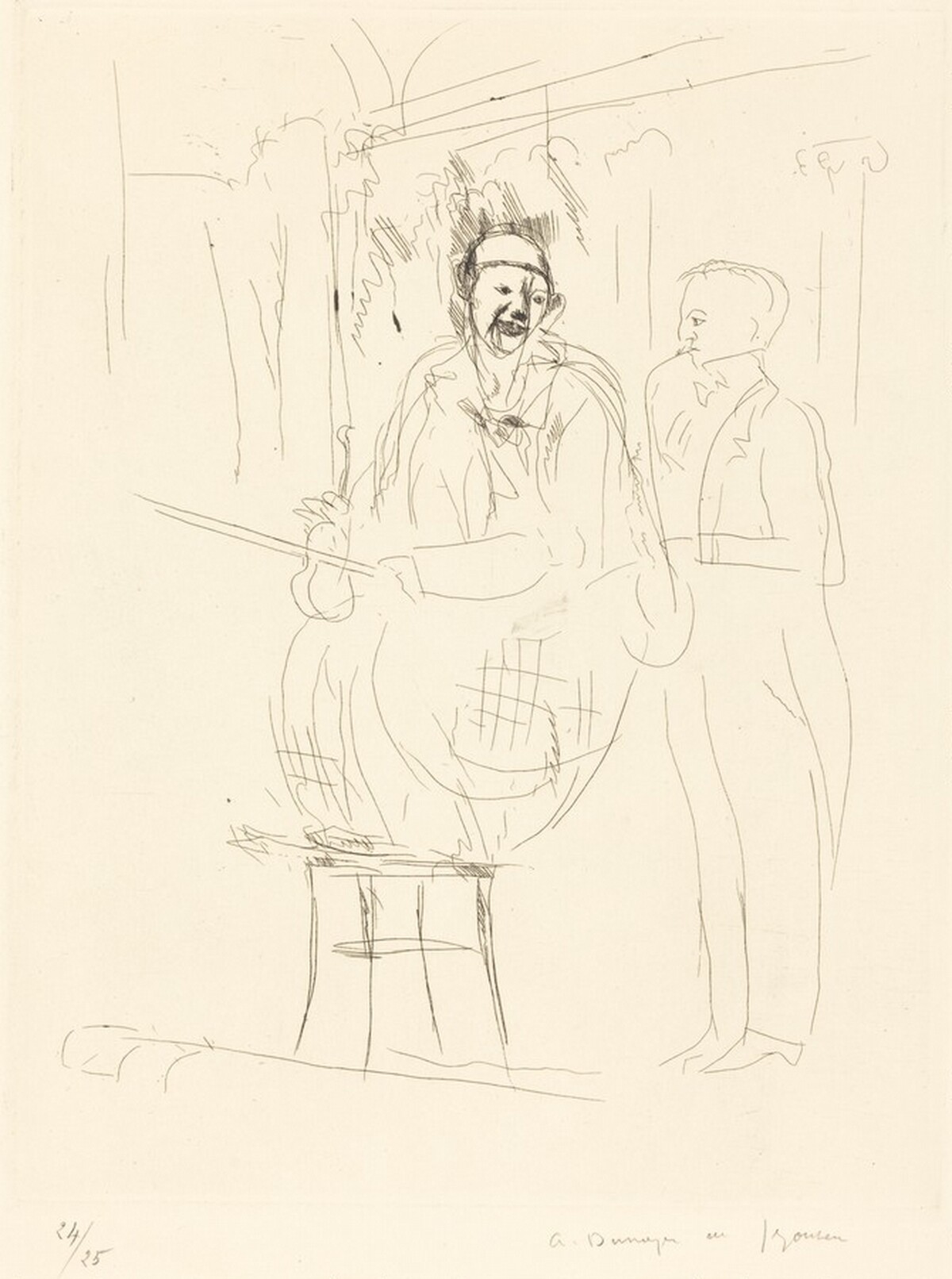 Grock and his Partner (Grock et son partner) by André Dunoyer de Segonzac