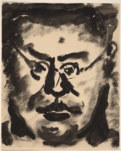 Portrait of a Man Wearing Glasses