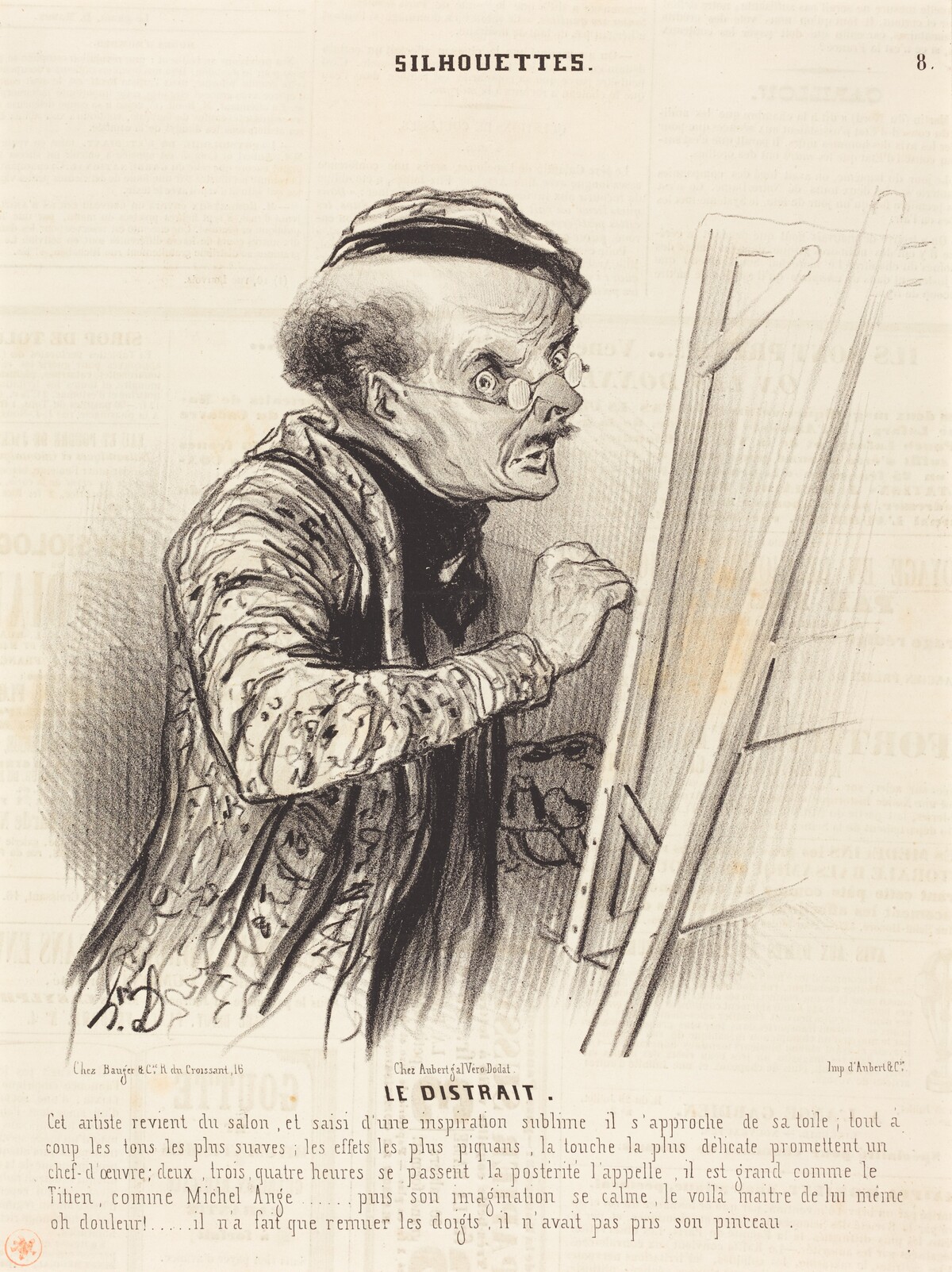 Le Distrait by Honoré Daumier
