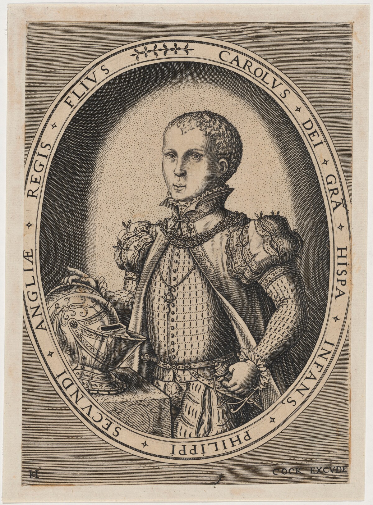 Don Carlos, Prince of Asturias by Hieronymus Cock (publisher)