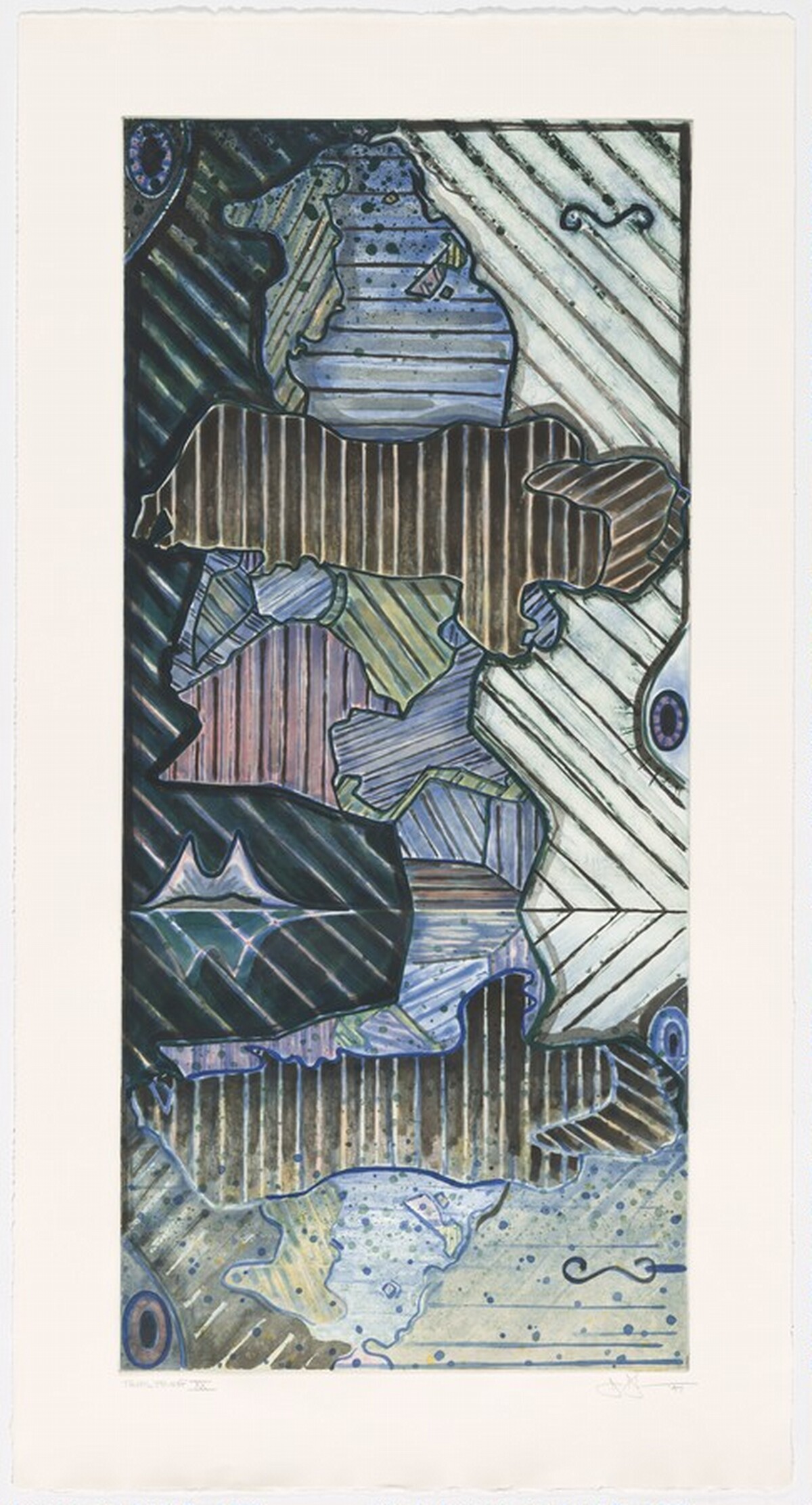 Green Angel 2 [trial proof 20] by Jasper Johns