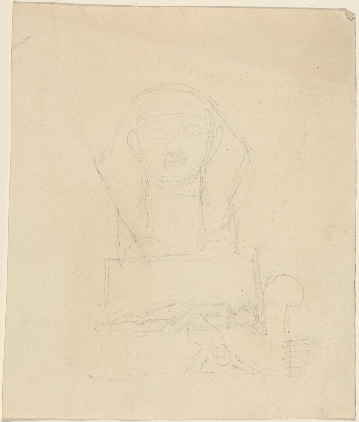 Sphinx with Reclining Figures in Foreground by John Flaxman