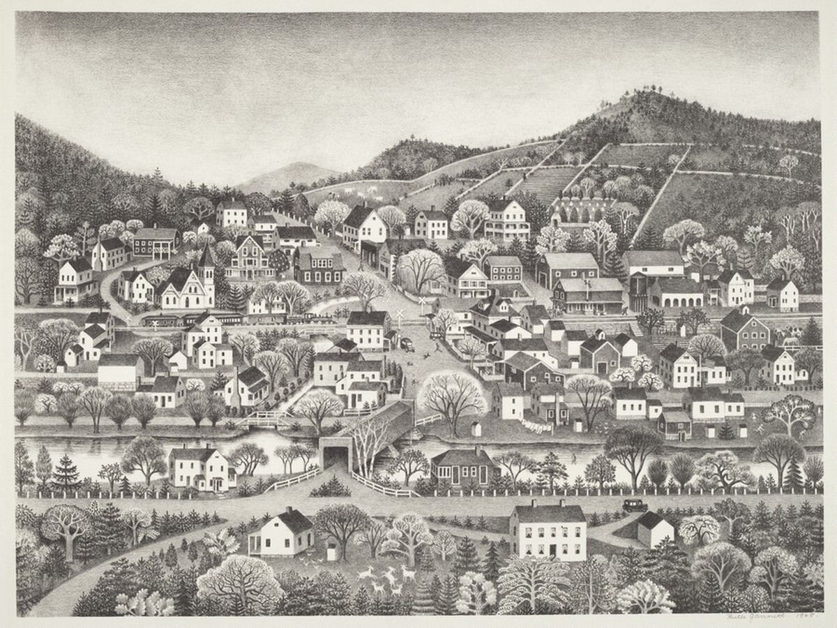Connecticut Village by Ruth Chrisman Gannett