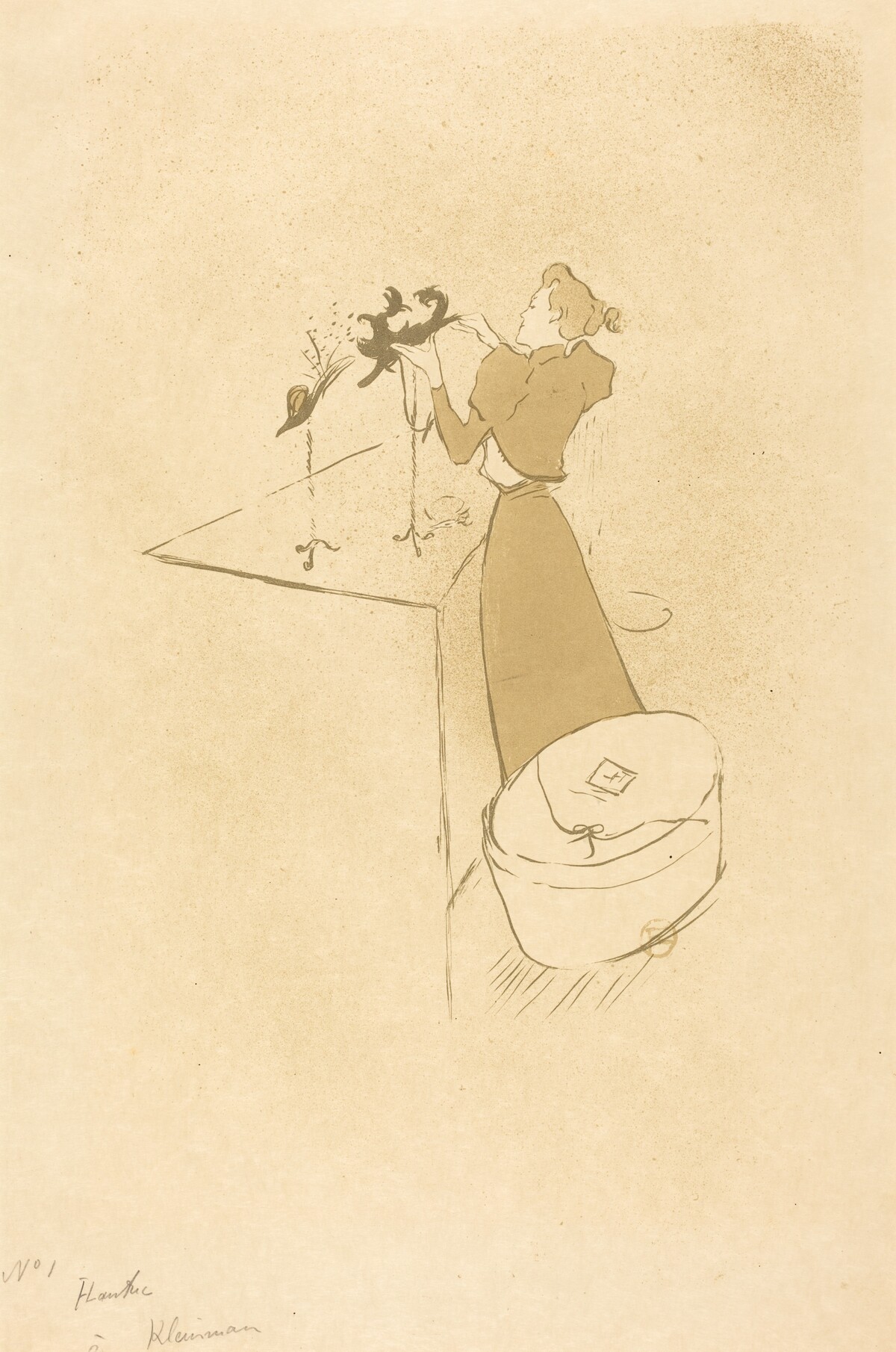 The Milliner (La Modiste - Renée Vert) by Henri de Toulouse-Lautrec