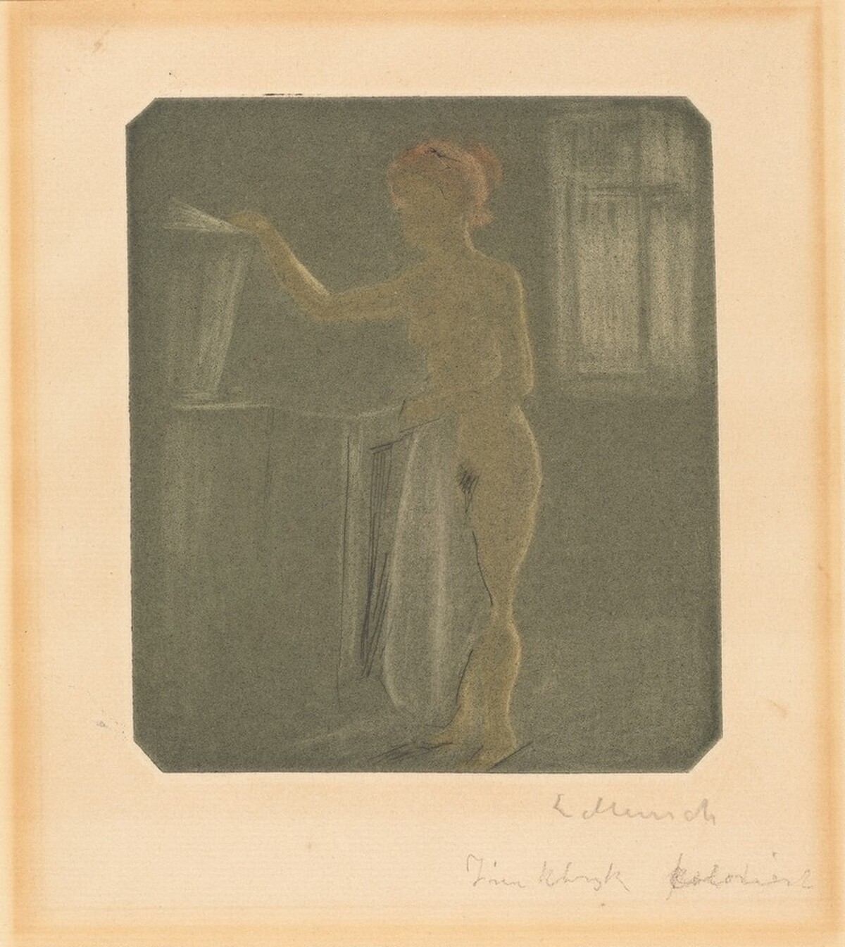 Female Nude in an Interior by Edvard Munch