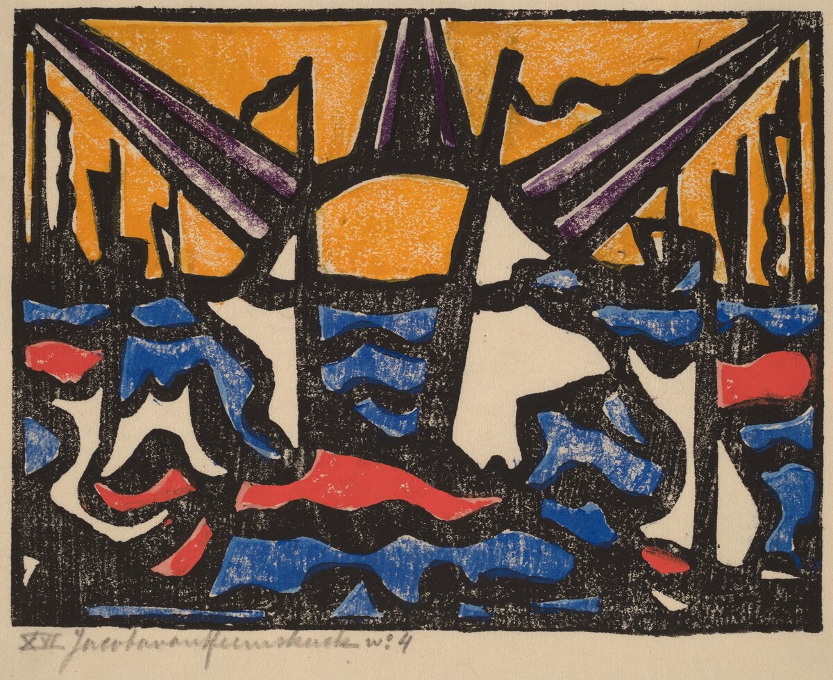 Landscape with a Sun by Jacoba van Heemskerck van Beest