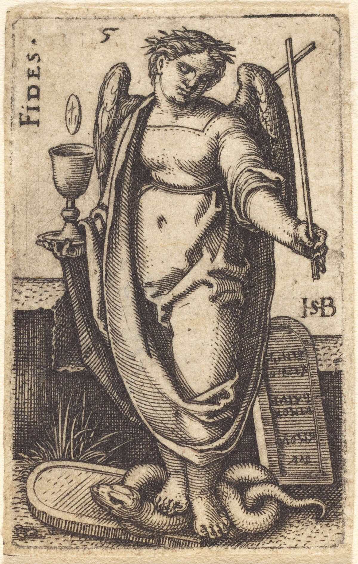Fides (Faith) by Sebald Beham