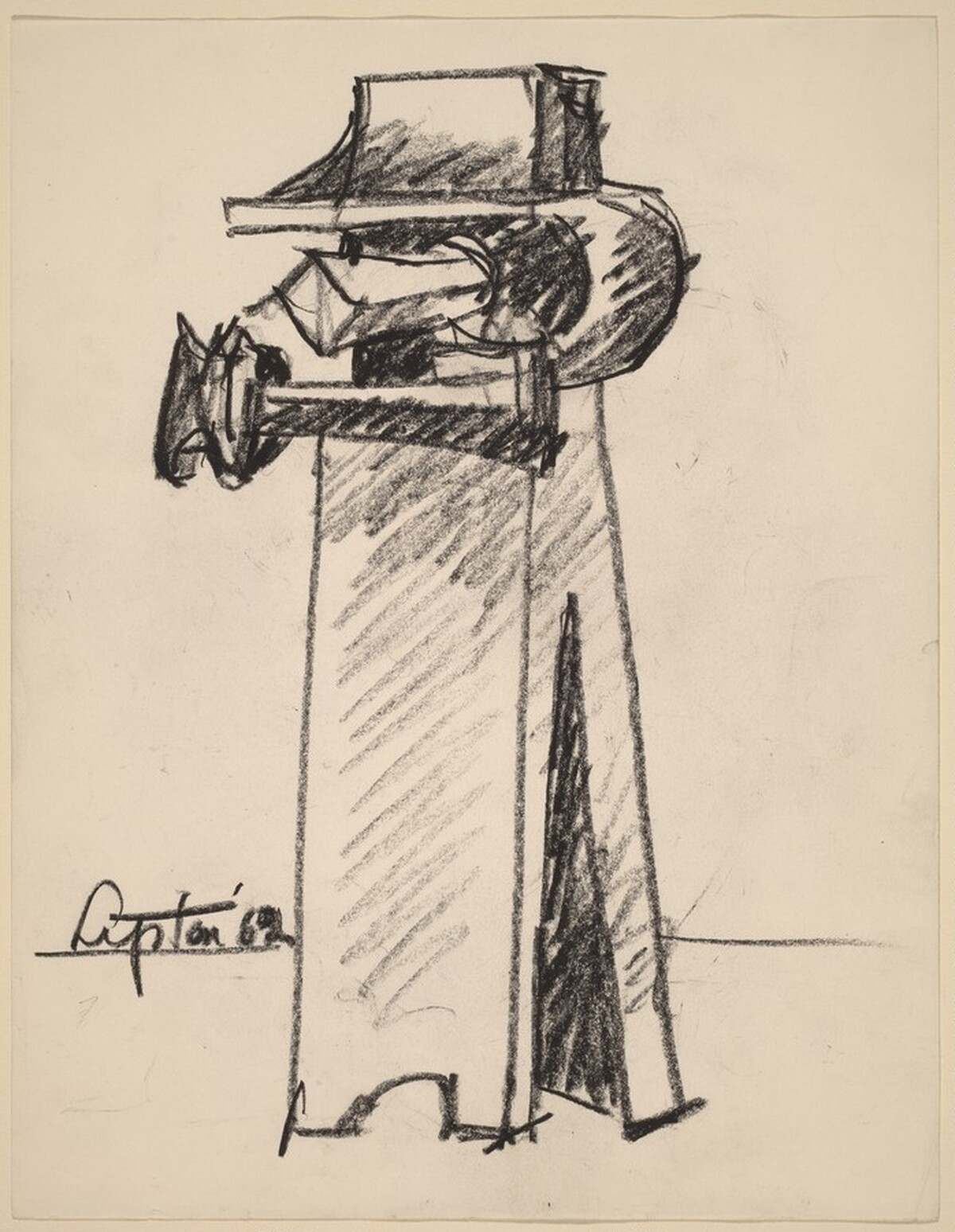 Study for "Defender" by Seymour Lipton