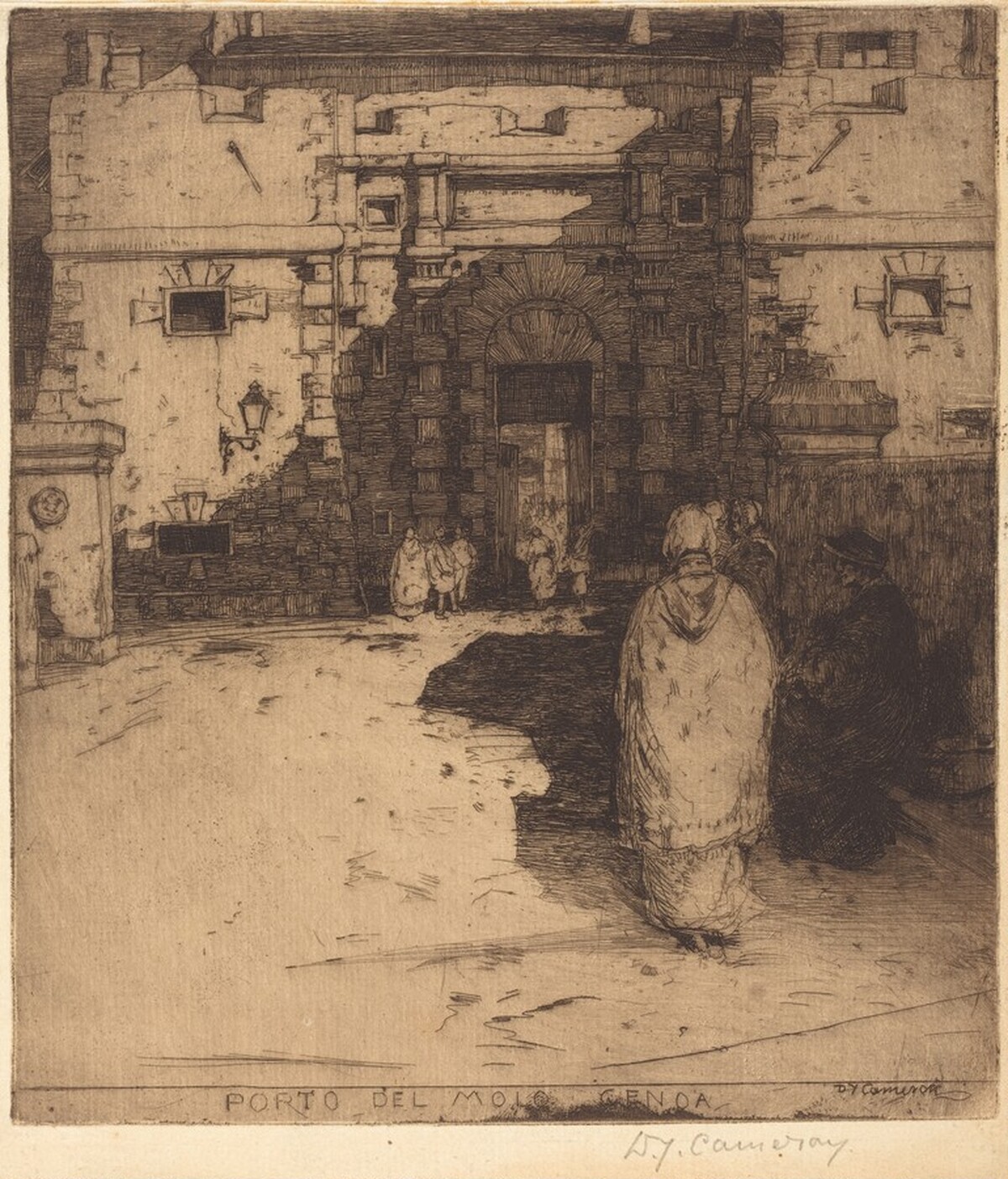 Porta del Molo, Genoa, No. 2 by David Young Cameron
