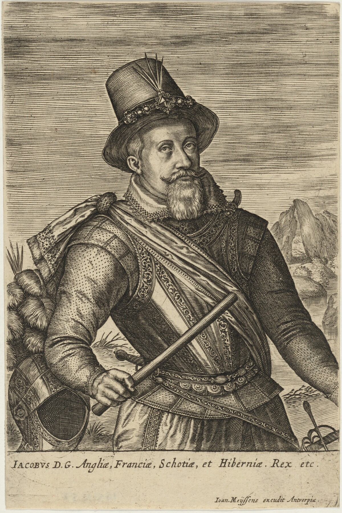 James I by Johan Wierix