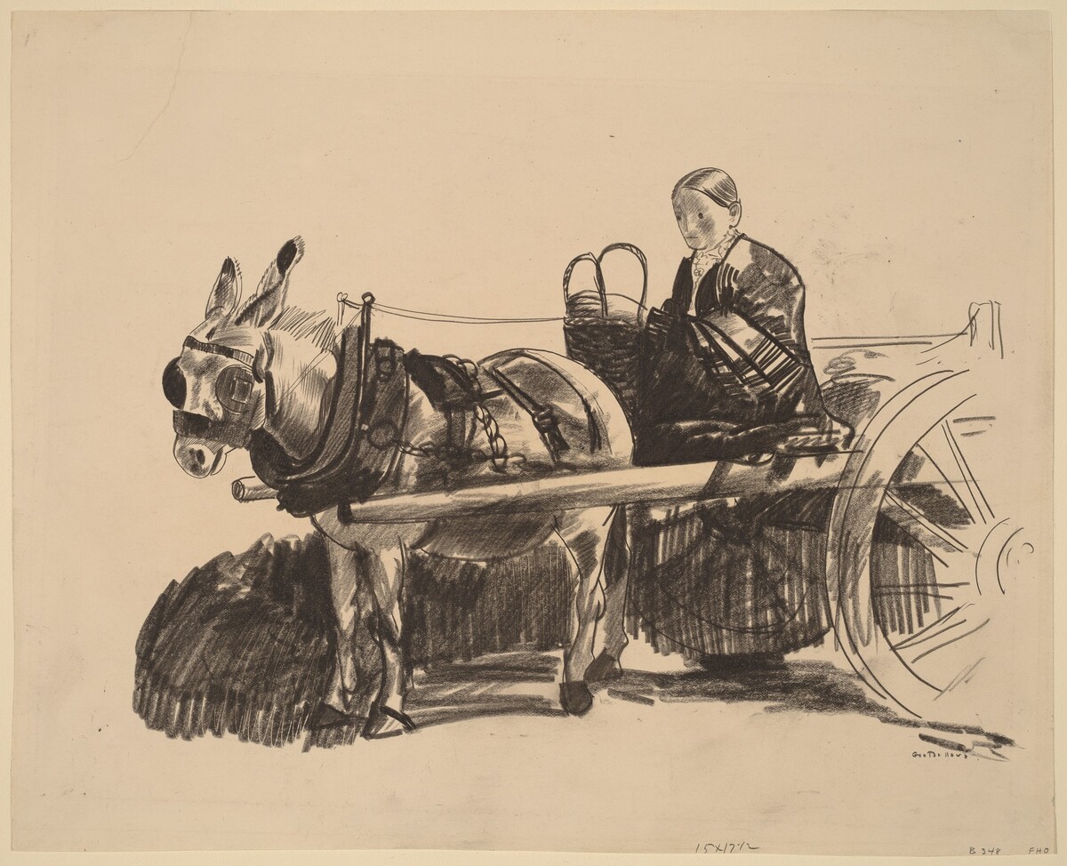 The Donkey Cart by George Bellows