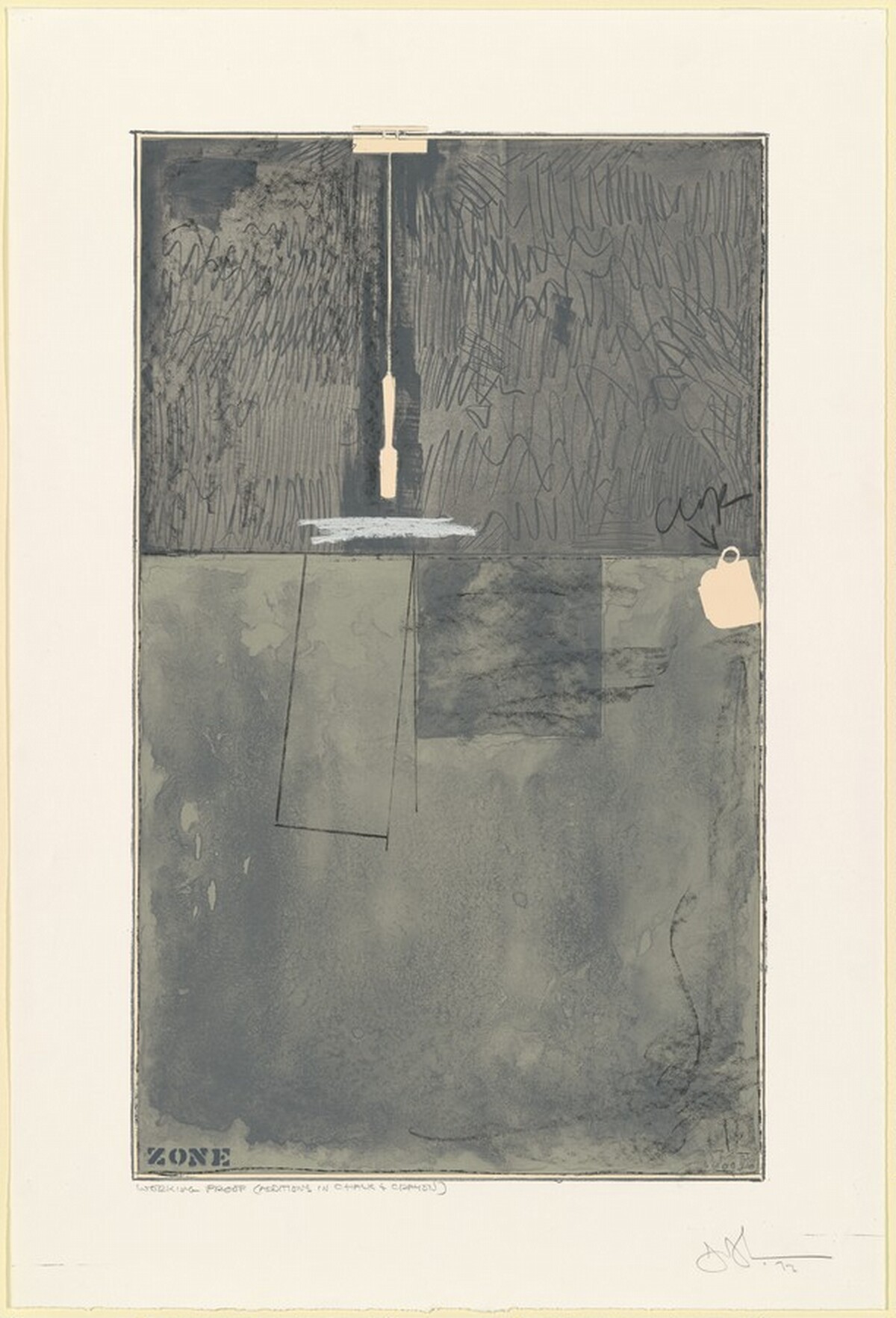 Zone [working proof] by Jasper Johns