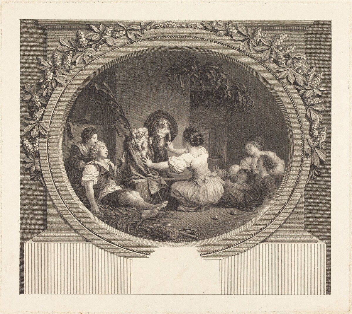 L'Education fait tout by Nicolas Delaunay after Jean-Honoré Fragonard