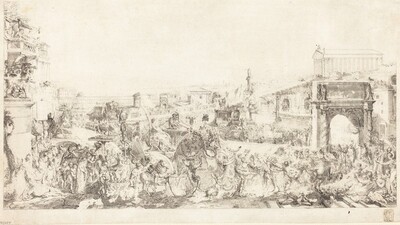 Triomphe de Pompee dans Rome