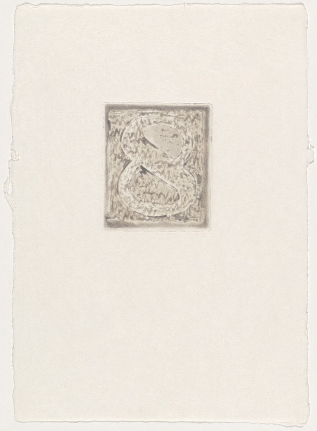 8 [trial proof] by Jasper Johns