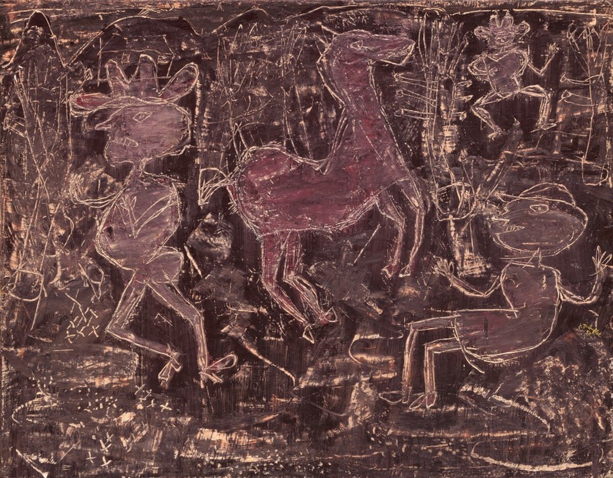 Le temps presse (Time is Running Out) by Jean Dubuffet