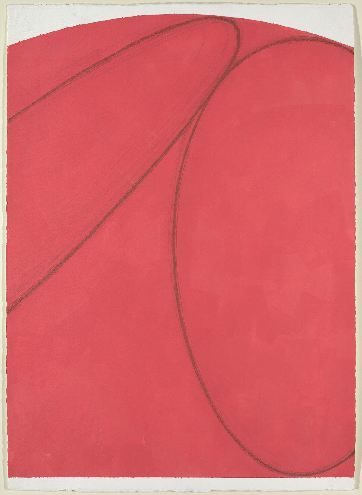 Curved Plane / Figure VII (center panel) by Robert Mangold