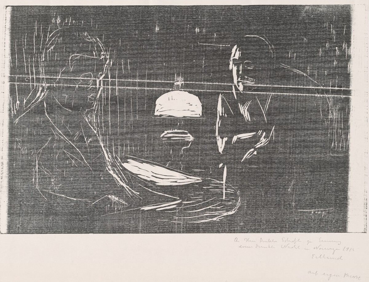 Munch and Schiefler at Hvitsten (Munch og Schiefler i Hvitsten) by Edvard Munch