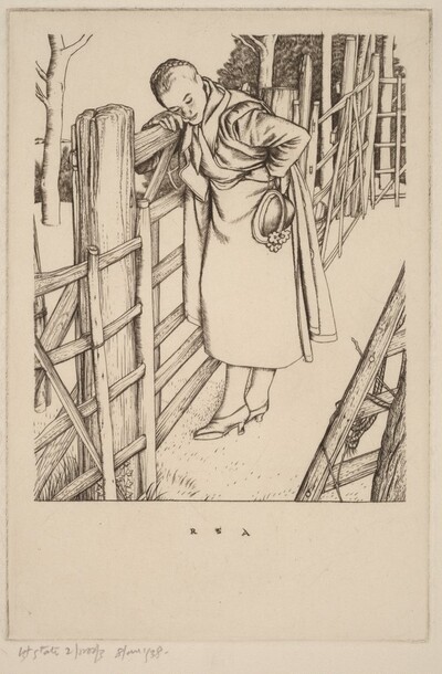 Girl by a Gate