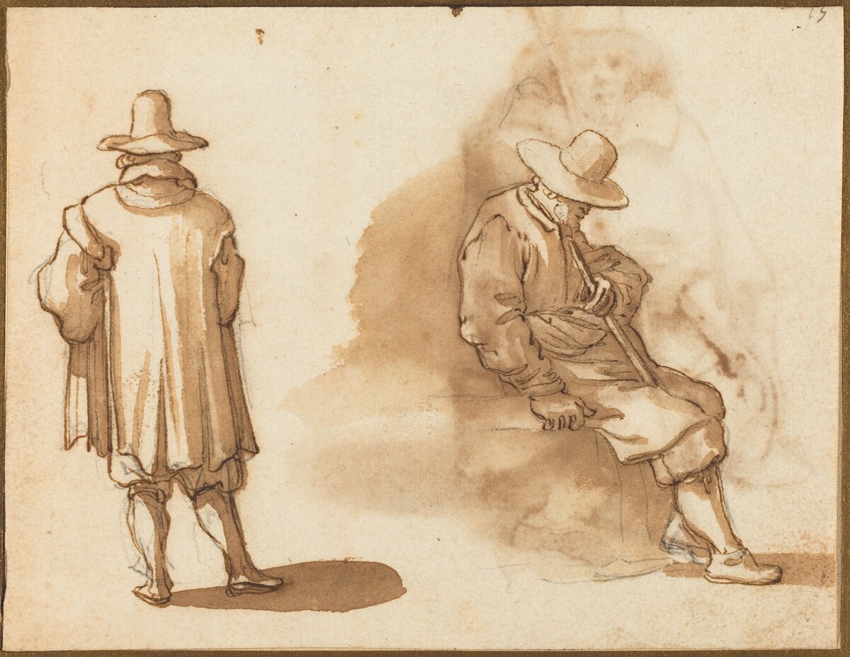 Two Studies of a Man by Remigio Cantagallina