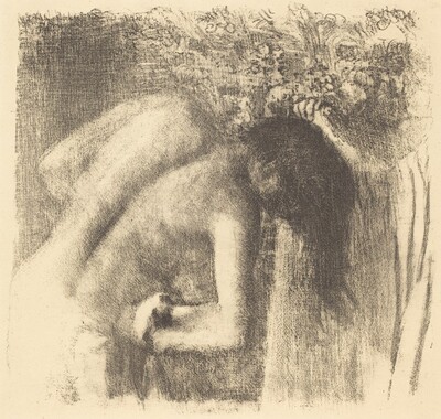 After the Bath (La sortie du bain (Grand planche))