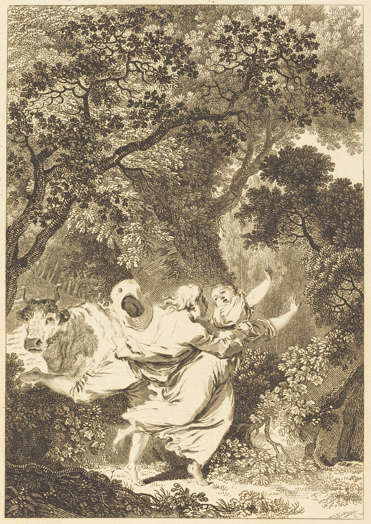 La clochette by Jean Dambrun after Jean-Honoré Fragonard