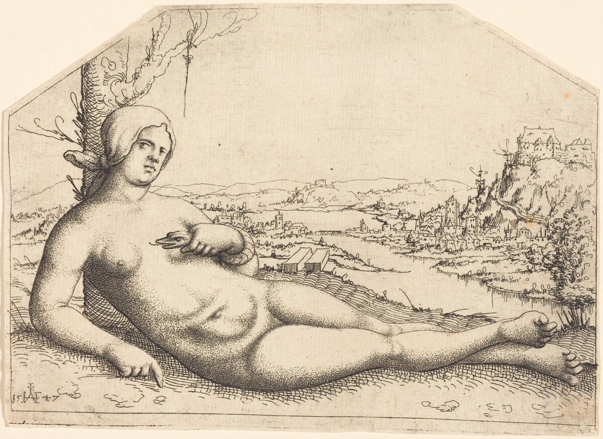 Death of Cleopatra by Augustin Hirschvogel