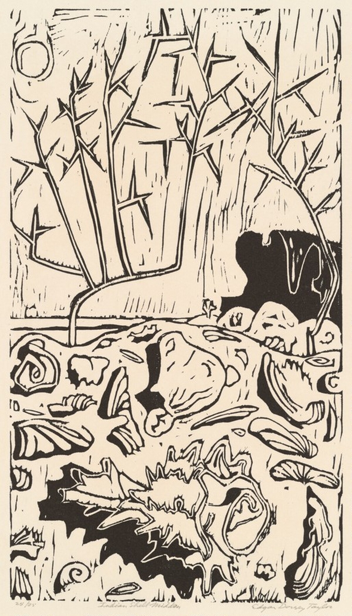 Indian Shell Midden by Edgar Dorsey Taylor
