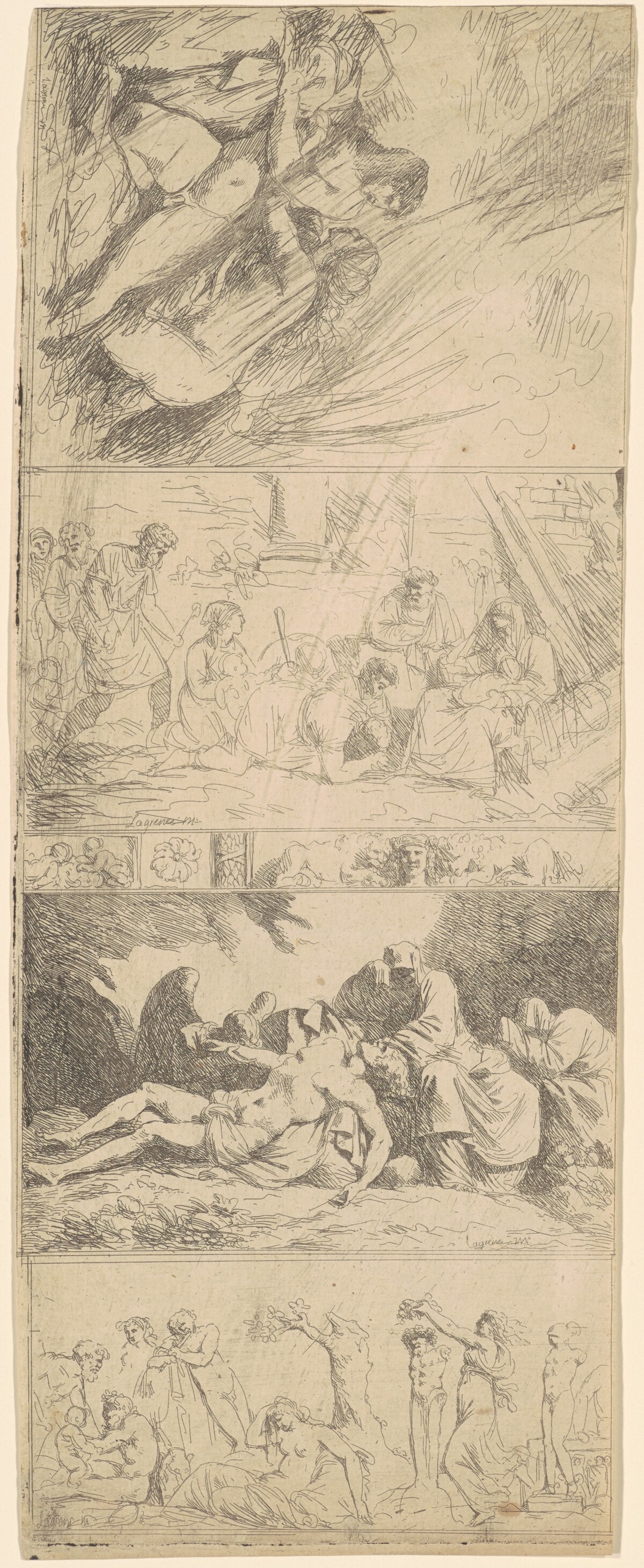 Four Religious and Secular Compositions by Jean Jacques Lagrenée II