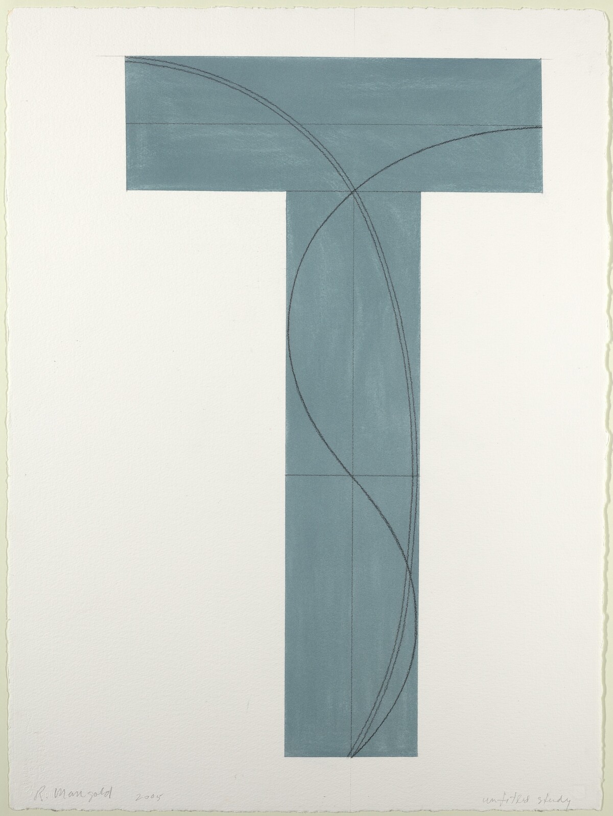 Untitled Study by Robert Mangold