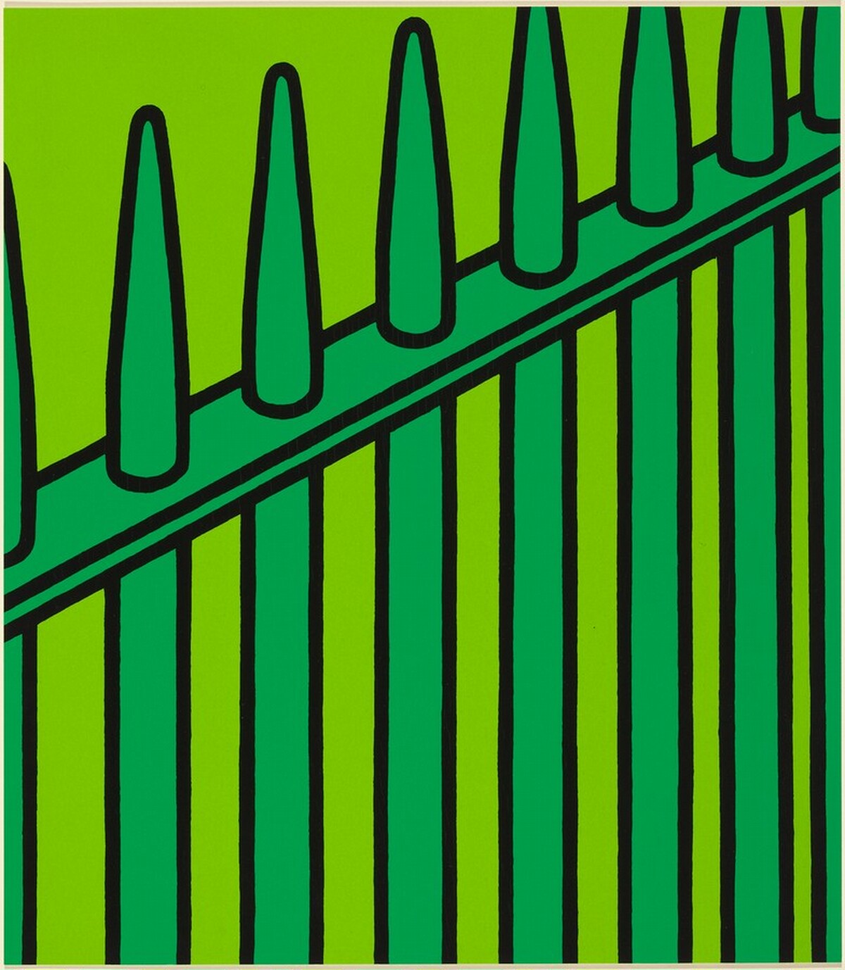 She fled along the avenue by Patrick Caulfield