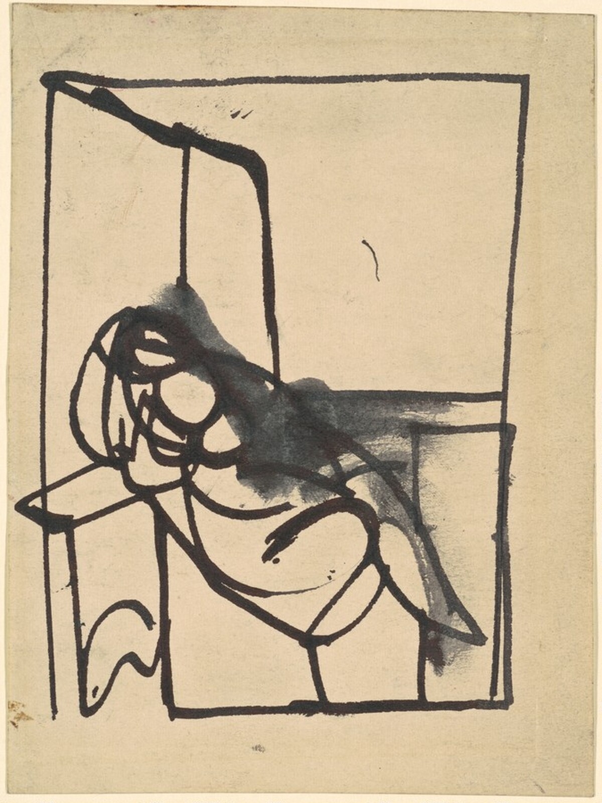 Seated Woman by Franz Kline