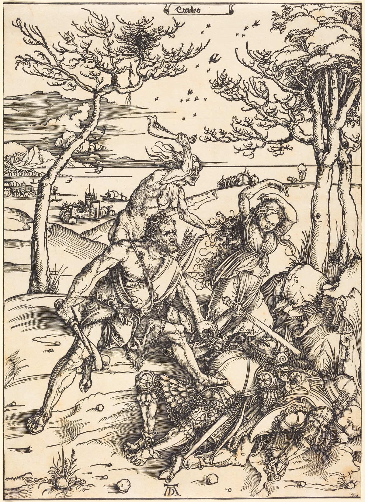Hercules Conquering Cacus ("Ercules") by Albrecht Dürer