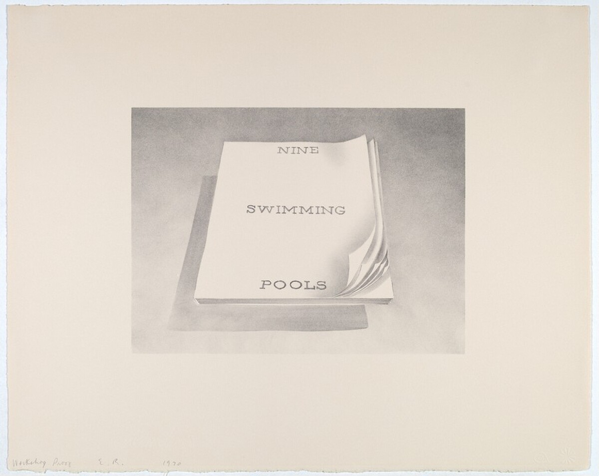 Nine Swimming Pools by Ed Ruscha