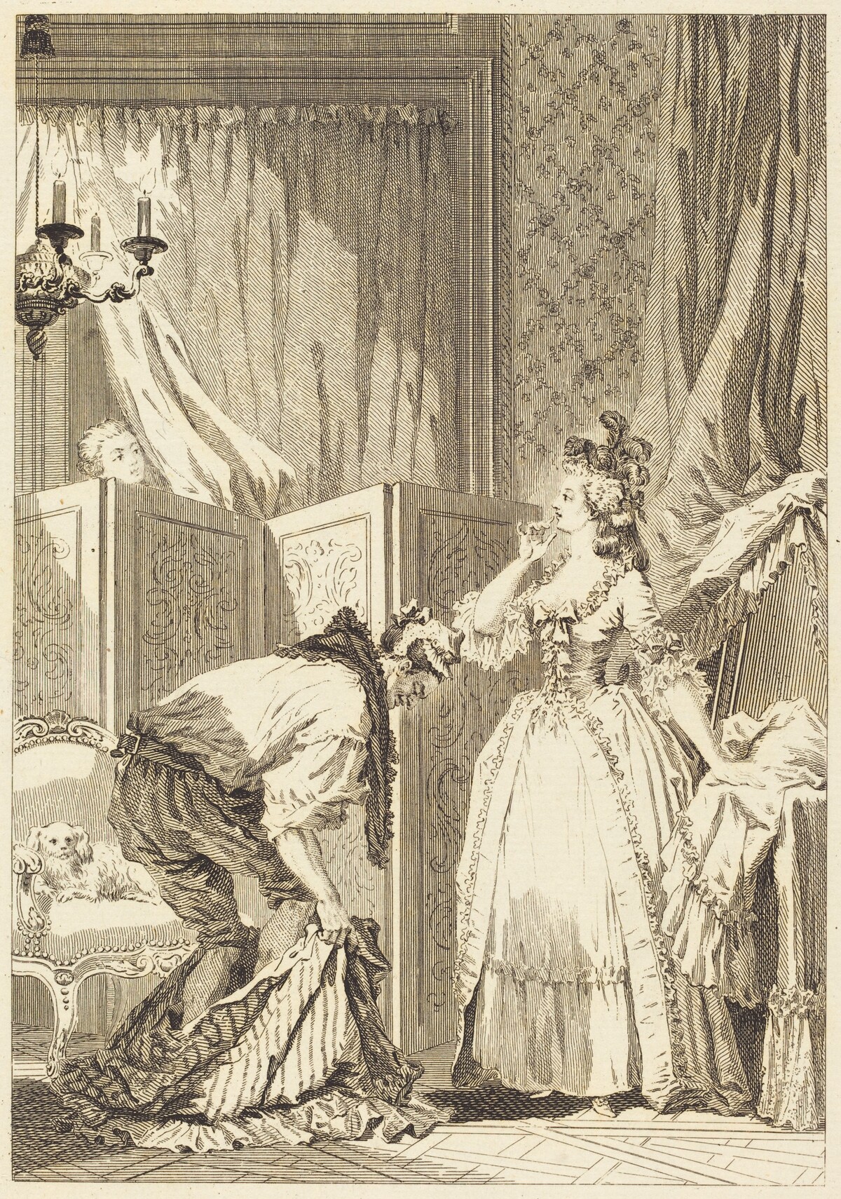 Le cocu battu et content by Jean-Louis Delignon and Antoine-Jean Duclos after Jean-Honoré Fragonard