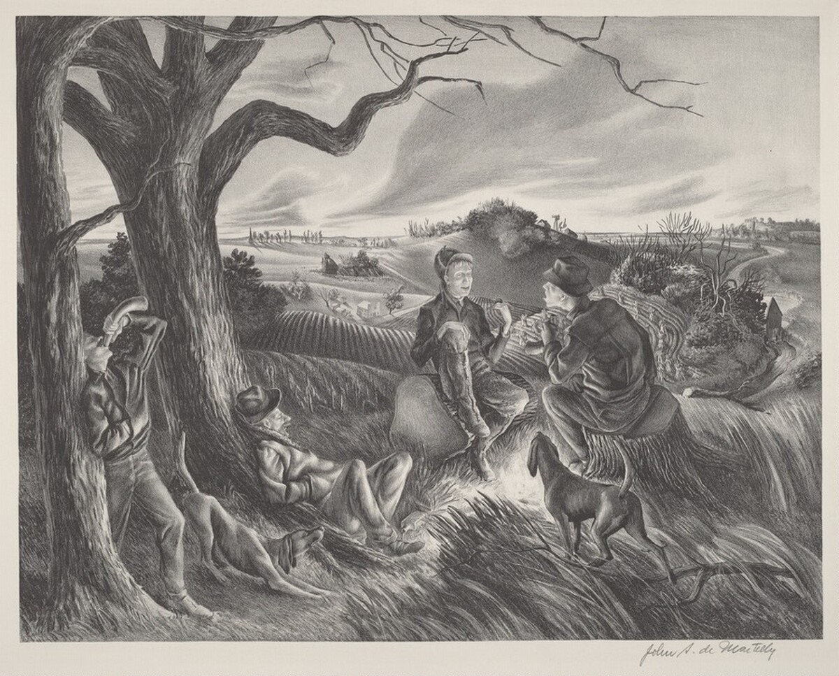 Blue Valley Fox Hunt by John Stockton de Martelly
