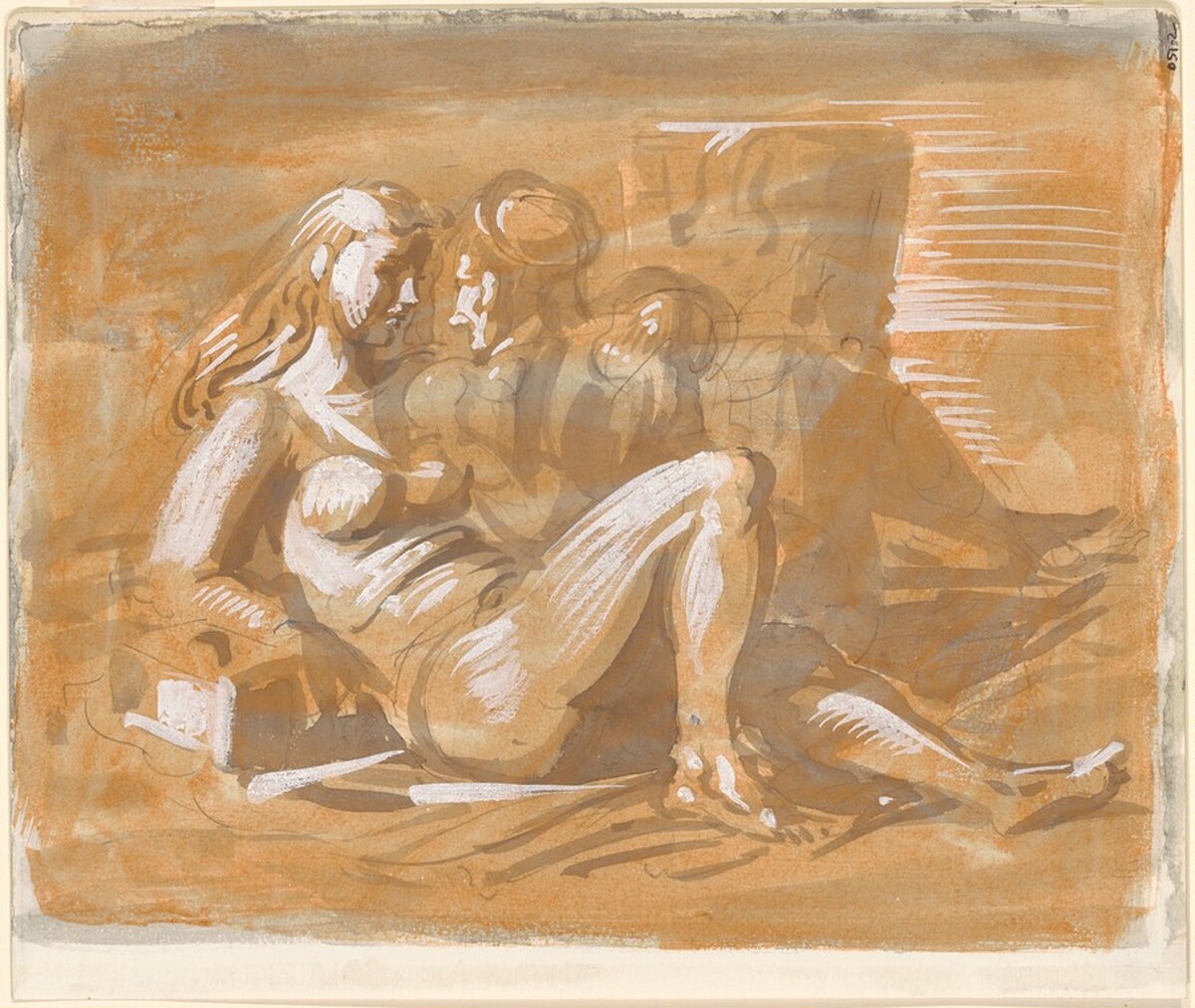 Couple on the Beach by Reginald Marsh