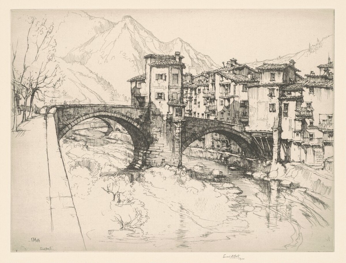Bridge at Sospel by Ernest D. Roth