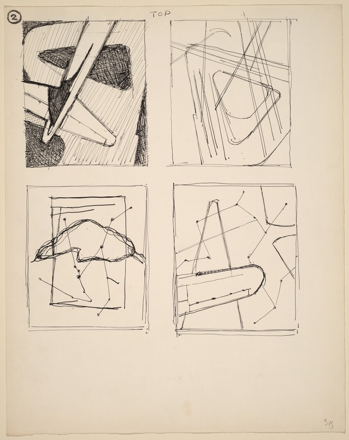 Four Aerial Studies by Ralston Crawford
