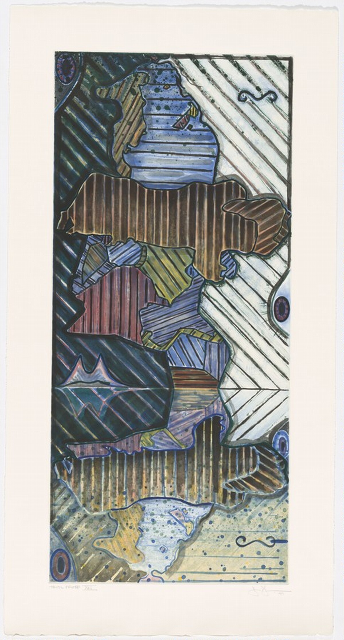 Green Angel 2 [trial proof 21] by Jasper Johns