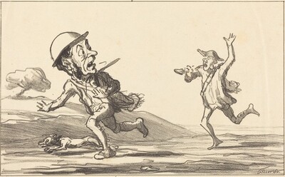 Allons bon!... il parait... chasse réservée