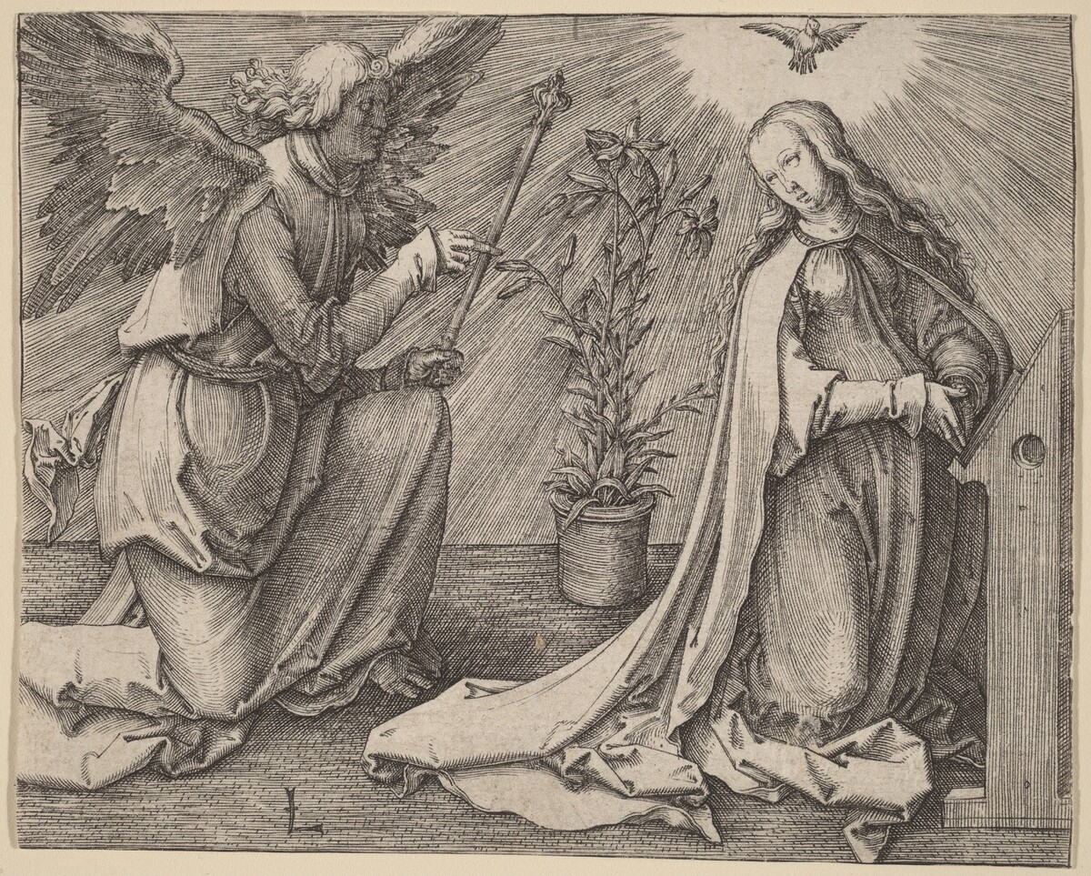 The Annunciation by Lucas van Leyden