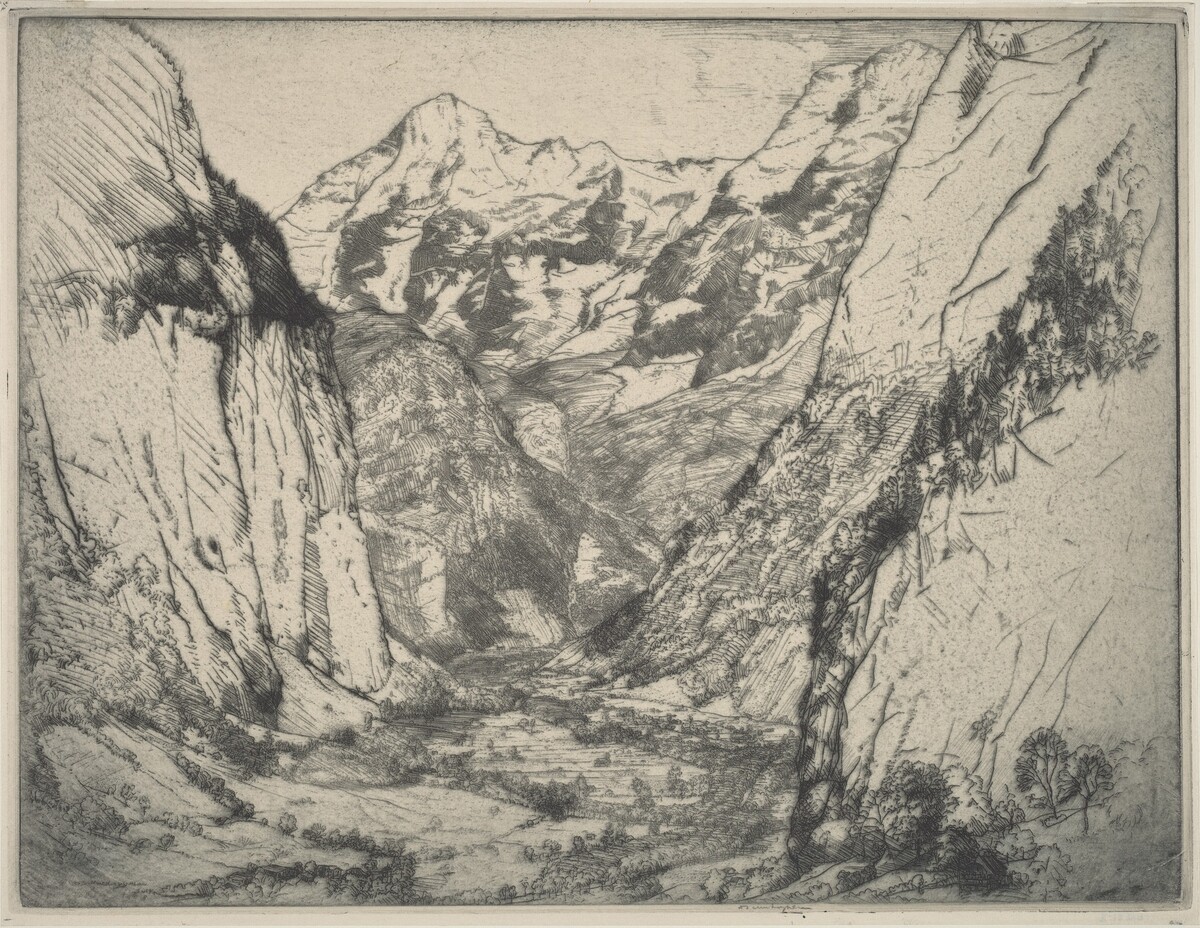 Lauterbrunnen by Donald Shaw MacLaughlan