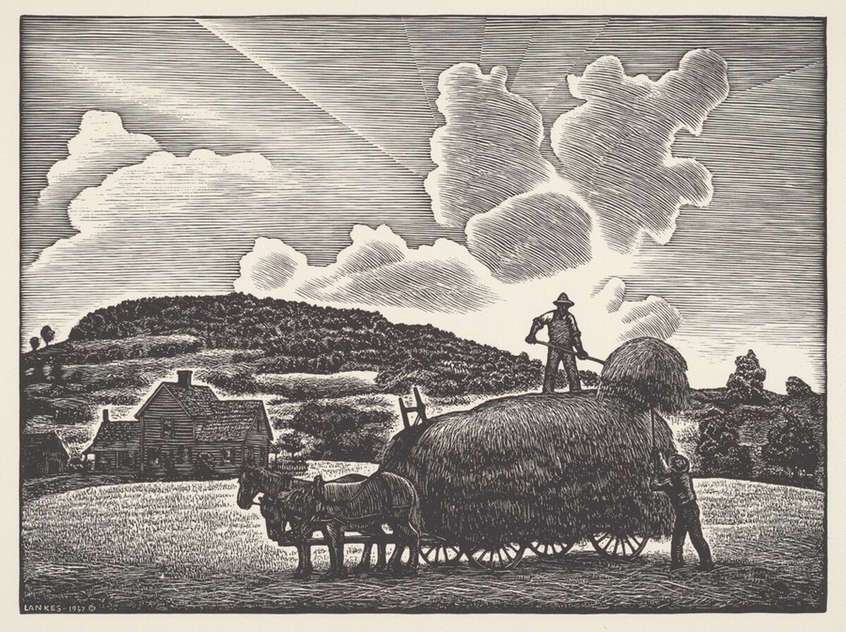 Haying, No. 1 by J. J. Lankes