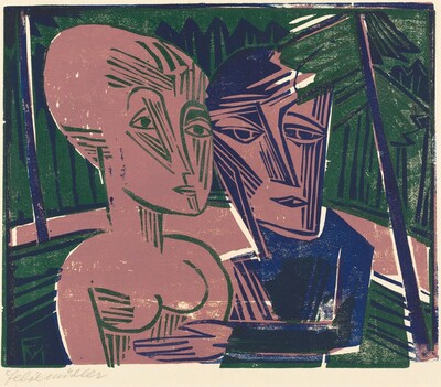 Couple in the Woods (Menschen Im Wald)