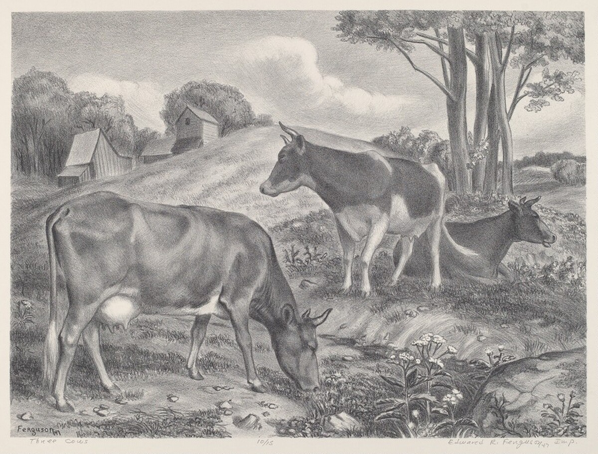 Three Cows by Edward R. Ferguson