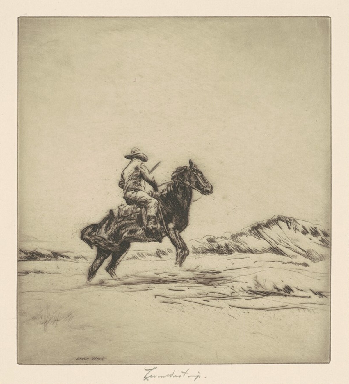 The Prairie Rider by Levon West