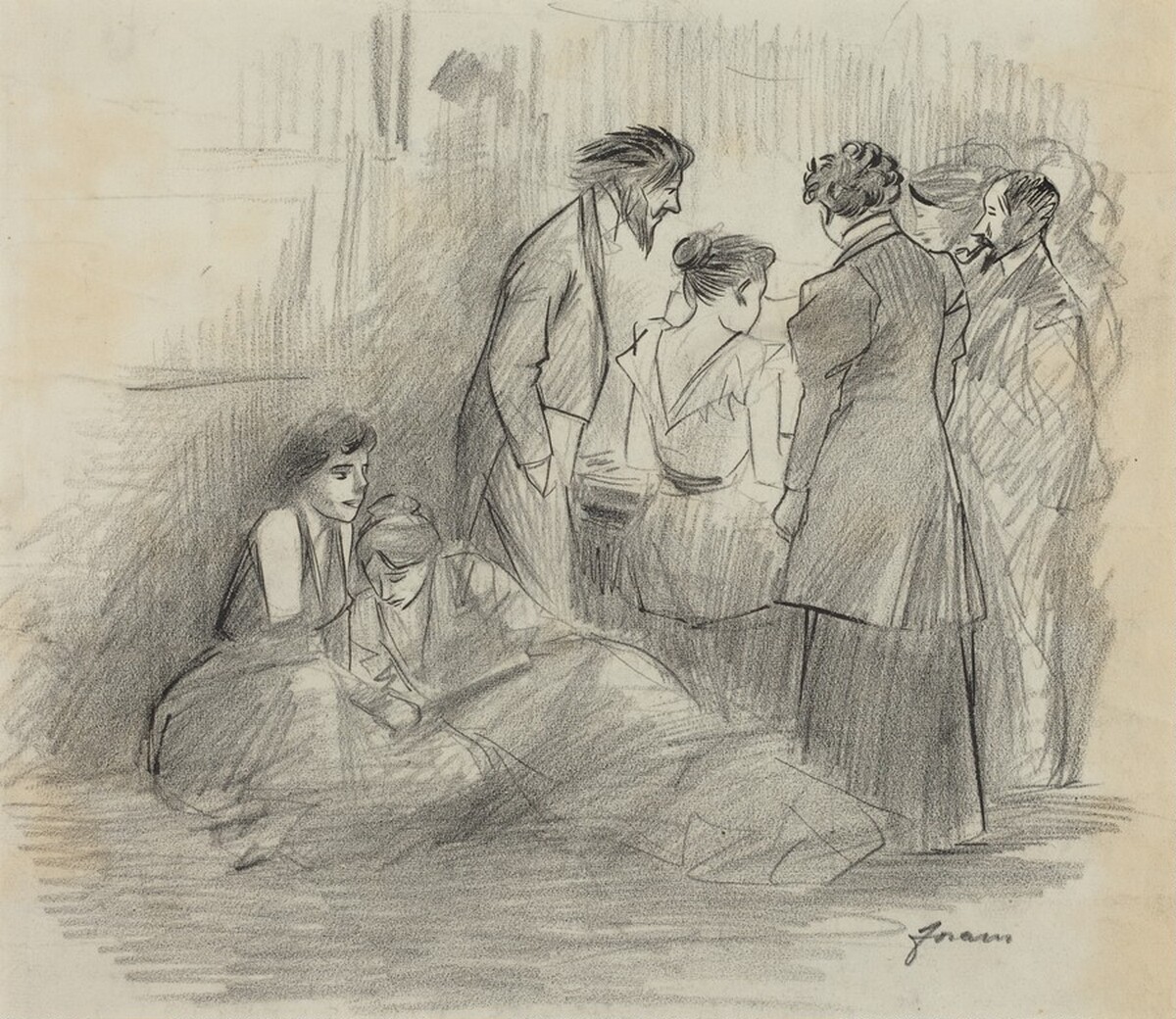 At the Piano (Studio Party) by Jean-Louis Forain
