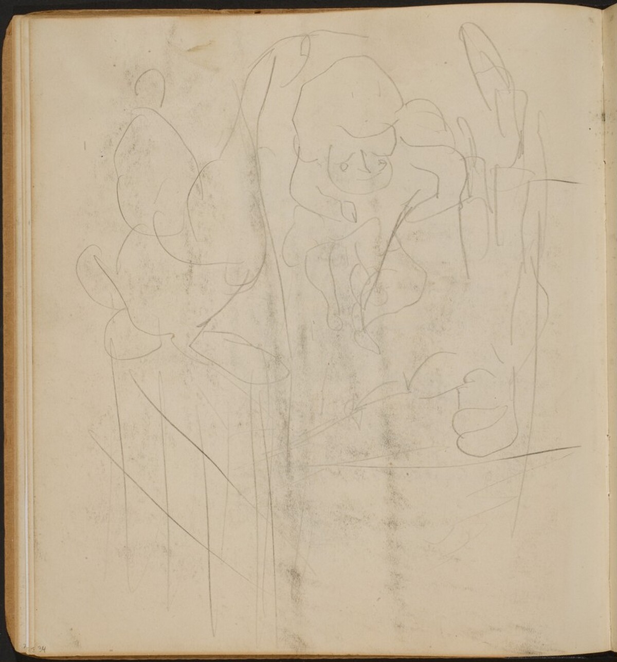 Drei Figuren (Three Figures) [p. 34] by Max Beckmann